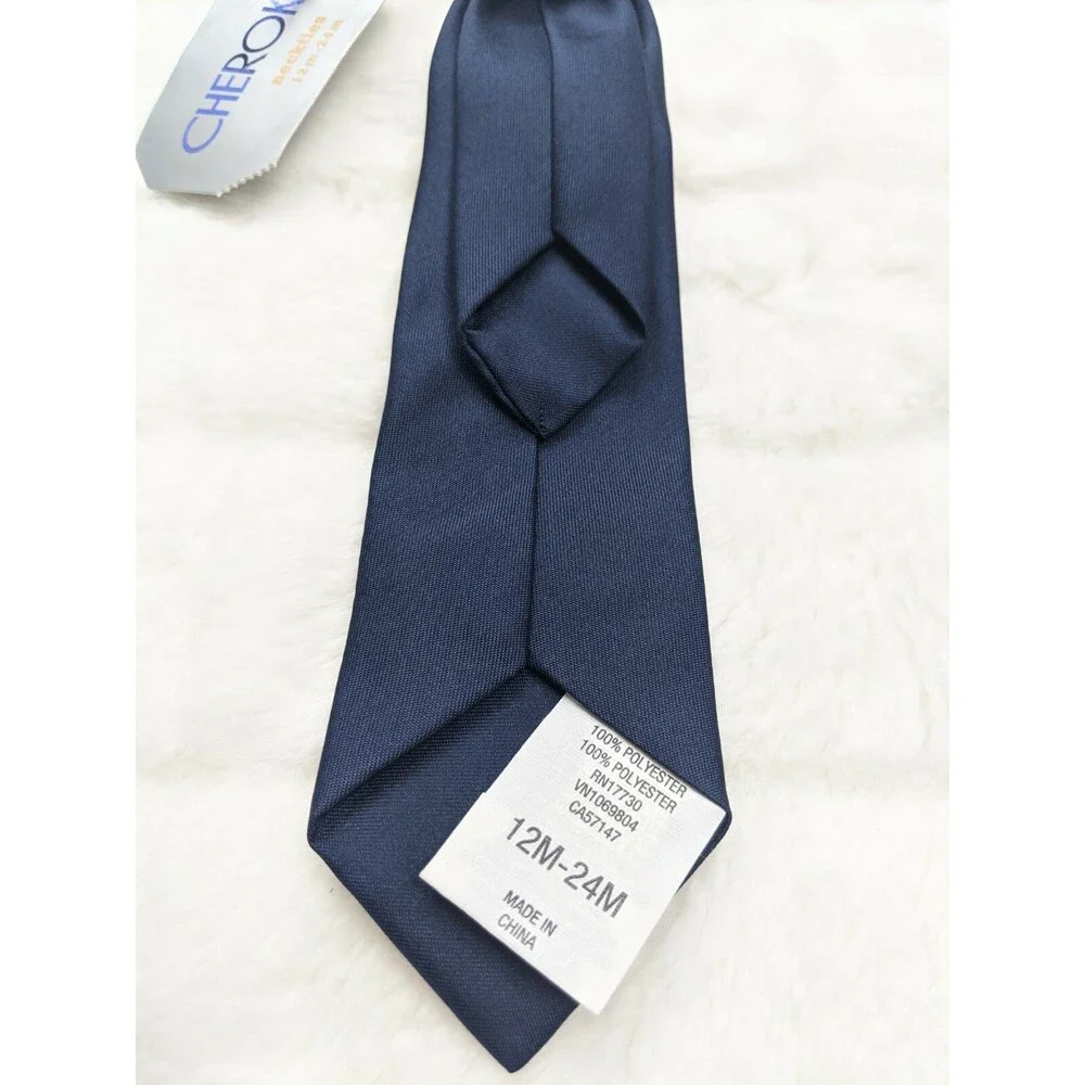 Infant Boys Neck Tie/clip-on 12-24 mo Navy